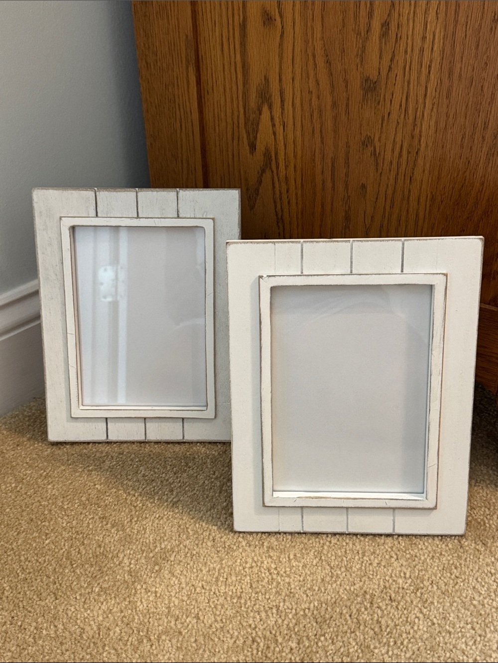 Two wood photo  “beach” frames